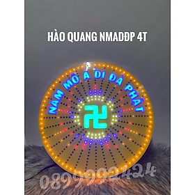 Mua ĐÈN LED HÀO QUANG 4 TẤC CHỮ VẠN - NAM MÔ A DI ĐÀ PHẬT