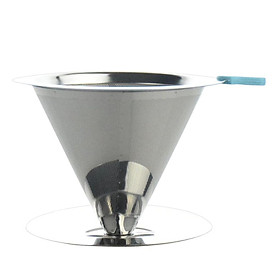 Durable Coffee Filter Paperless Cone Dripper Maker Brewer Stainless Steel
