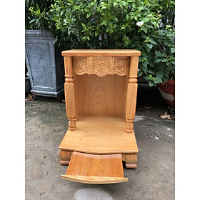 Mua Bàn thờ ông địa gỗ gõ đỏ 48 x 68  mẫu đơn giản