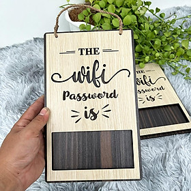 Bảng điền thông tin wifi mật khẩu cho khách sử dụng trang trí decor đẹp cho quán coffee, trà sữa, nhà hàng, khách sạn