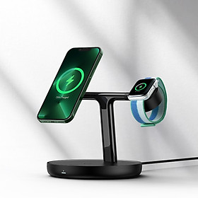 Đế Sạc Không Dây Từ Tính Thông Minh Baseus Swan 3-in-1 Wireless Magnetic Charging Bracket 20W Universal version - Hàng chính hãng