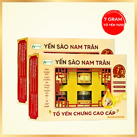 Yến Chưng Đường Ăn Kiêng NAM TRÂN 7 gram Tổ Yến Tươi, cung cấp dinh dưỡng. Hộp ( 6 lọ x 70 ml )
