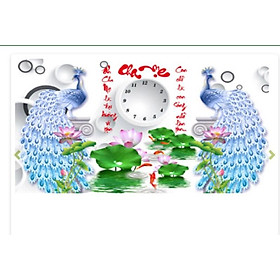 Mua Tranh đính đá Đồng Hồ Cha Mẹ Lg1631 (90x55) chưa đính