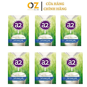 	 Sữa A2 nguyên kem Úc Full Cream Milk giàu dinh dưỡng giúp tăng cường sức khỏe, bổ sung dưỡng chất thiết yếu, cung nấp năng lượng - Combo 6 bịch (6Kg)