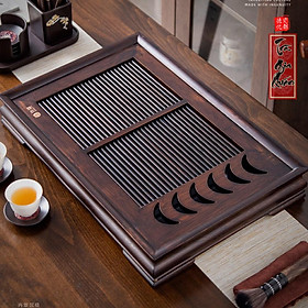 Mua Khay Trà Có Kệ Để Chén Hình Trăng Khuyết