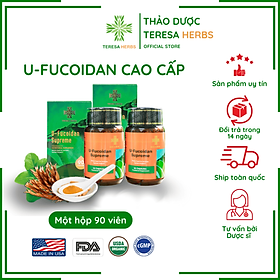 Combo 2 Hộp Fucoidan cao cấp Phòng và Hỗ trợ điều trị ung thư, Tăng hệ miễn dịch, tăng đề kháng 1 Hộp 90 viên (Made in USA)