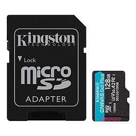 THẺ NHỚ KINGSTON 128GB MICROSDXC CANVAS GO PLUS 170R-ADAPTER