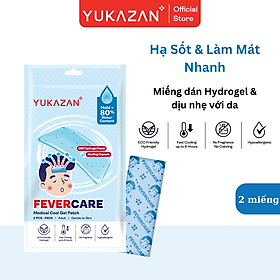 Miếng Dán Hạ Sốt, Hạ Nhiệt Hydrogel Yukazan Dành Cho Người Lớn - Gói 2 Miếng