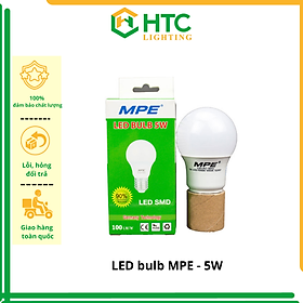 Bóng đèn LED tròn Bulb 5w - Thương Hiệu MPE - Vàng