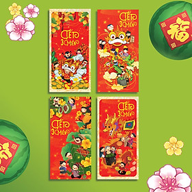 Bao Lì Xì - Bộ combo Tết Ba Miền - Bao Lì Xì Tết Việt