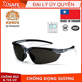 Kính bảo hộ Kings KY714 Kính chống bụi, tia UV, chống đọng sương,kính dùng trong lao động, đi xe máy, tròng kính râm