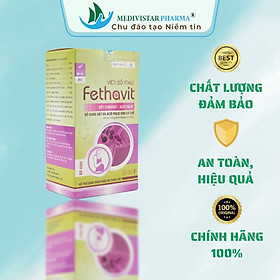 Viên Bổ Máu Cho Bà Bầu FETHAVIT Giúp Bổ Sung Sắt Cho Phụ Nữ Có Thai Và Cho Con Bú Hộp 60 Viên Nang