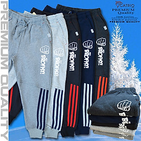 Quần dài bé trai vải 100% cotton in BROFIST màu NAVY là quần nỉ trẻ em CATRIO từ 9 tuổi (30kg) đến 18 tuổi (73kg) phù hợp thời tiết se lạnh mùa thu đông kiểu dáng thể thao tuyệt đẹp
