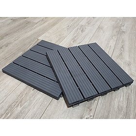 1M2 Vỉ Nhựa Lót Sàn 5 Nan Xám Green Konoha