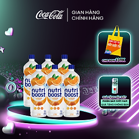 Lốc 6 Chai Sữa Nutri Boost Hương Cam Chai 1L Sale 4.4 Coca-Cola Official Store