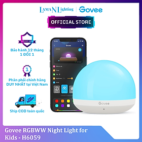 Mua Đèn LED phòng ngủ cho trẻ em Govee RGBWW Night Light for Kids H6059 | Ánh sáng ấm dễ ngủ | Điều khiển cảm ứng tiện lợi | Chất liệu an toàn
