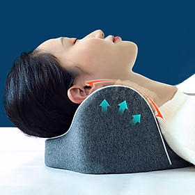 Hình ảnh sách Neck and Shoulder Relaxer, Traction Pillow, Relief the Pain, Chiropractic Pillow, Muscle Relax Cervical Spine Alignment Posture Corrector Stiffness