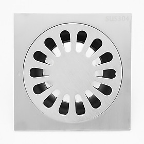 Hố ga thoát sàn Inox 304 mờ 12 x12