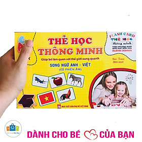 Thẻ học thông minh 16 chủ đề, loại to. Flashcards cho bé