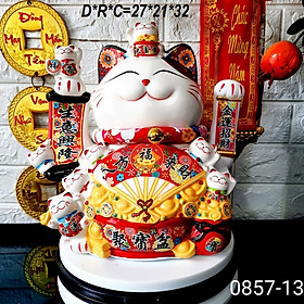 Mua Mèo thần tài vẫy tay (mèo Neko) mang ý nghĩa phong thủy chiêu tài tiến lộc mang lại may mắn cho gia chủ