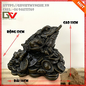 Mua Tượng Đá Trang Trí Phong Thủy Cóc Thiềm Thừ 3 Chân - Size Lớn - Đá Màu