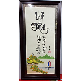 Mua TRANH VIẾT THƯ PHÁP CHỮ - TRI KỶ - VUI SỐNG- TÌNH NGƯỜI-HẠNH PHÚC