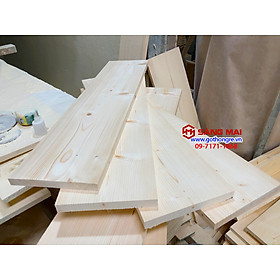 [MS17] - Tấm gỗ thông làm kệ mặt rộng 20cm x dày 2cm  x dài 80cm + láng nhẵn mịn 4 mặt