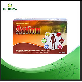 Viên Uống Bổ ARITON Hỗ Trợ Tăng Cường Sức Khỏe, Sức Đề Kháng, Bổ Sung Vitamin, Khoáng Chất Cho Cơ Thể - Hộp 60 Viên