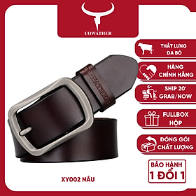 Thắt Lưng Da Bò Chính hãng COWATHER XY002 Nâu