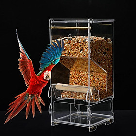 Bird Cage Feeder Cage Accessories Seed Food Container for Budgie Cockatiel