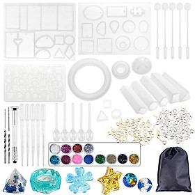 Bộ 94 món đồ trang sức bằng nhựa được sử dụng để làm đồ thủ công mỹ nghệ và đồ trang sức khác nhau