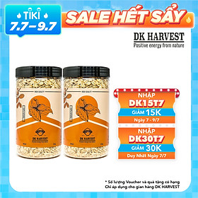 COMBO SIÊU TIẾT KIỆM - 2 Hũ Hạt Yến Mạch Cán Mỏng DK Harvest 450g