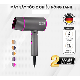 Lebenlang - Máy sấy tóc gấp gọn, 2 chiều nóng lạnh với công suất 2100W, chống xơ rối tóc, model LBH3088P - hàng chính hãng