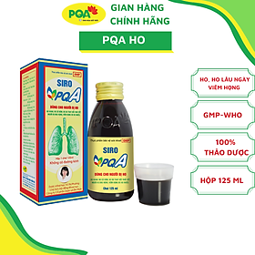 Siro PQA Dùng Cho Người Bị Ho là dược phẩm thảo dược dùng cho người bị ho hỗ trợ nhuận phế giảm ho, giảm đờm, giảm đau rát họng do ho kéo dài