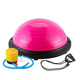 BG Bóng tập thăng bằng BALANCE BALL YOGA/GYM cao cấp 46cm-60cmx20 (hàng nhập khẩu) - Hồng- Bóng Thường