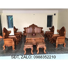 Mua Bộ Bàn Ghế Hoàng Gia Đại Gỗ Gõ Đỏ 2m3