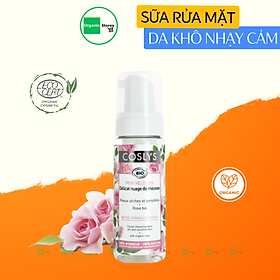 Sữa rửa mặt hữu cơ cho da khô và da nhạy cảm 150ml - Coslys