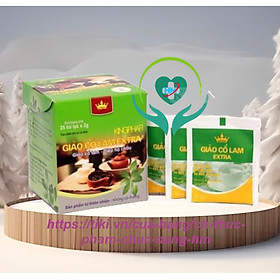 ￼Trà giảo cổ lam Extra 20 Túi Kingphar - Giúp hạ mỡ máu, giảm cholesterol toàn phần, ngăn ngừa xơ vữa mạch máu