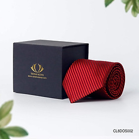 Cà vạt lụa tổng hợp màu đỏ bản lớn - Thomas Nguyen