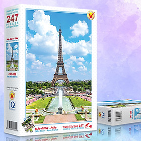 Tranh xếp Hình Tia Sáng Tháp Eiffel 247 Mảnh Ghép