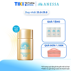 Kem chống nắng dạng sữa dưỡng da kiềm dầu bảo vệ hoàn hảo Anessa Perfect UV Sunscreen Skincare Milk SPF 50+ PA++++ 20ml