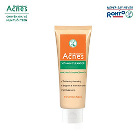 Sữa rửa mặt vitamin làm sáng da, mờ sẹo thâm dạng kem Acnes Vitamin Cleanser 25g