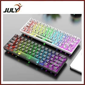 Mua Bàn phím cơ không dây chuyên game XUNFOX K30PRO thiết kế trong suốt mới lạ kết nối 3 chế độ với 20 chế độ đèn led RGB 16.8 triệu màu cực đẹp - JL - HÀNG CHÍNH HÃNG