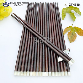 Mua Đũa Trắc tròn đầu 1cm ốc biển New Zealand siêu sạch (10 đôi/hộp) kháng khuẩn  chống nấm mốc (CTH710) Sang trọng trên bàn ăn  dùng làm quà biếu hoặc tặng