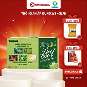 Bột sủi thanh nhiệt Livecool Nam Dược - Hương chanh hỗ trợ giải độc, mát gan, tăng sức đề kháng- hộp 10 gói