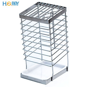 Kệ để dao kéo nhà bếp inox 304 có khay nhựa hứng nước Hobby Home Decor DD25 không rỉ sét