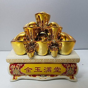 Mua Thỏi vàng núi   đặt vào ban thần tài  két sắt hút tài lộc KH298