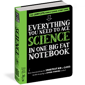 Ảnh bìa Sách Everything You Need To Ace Science Big Fat Notebooks ( Sổ Tay Khoa Học Bản Tiếng Anh ) - Tổng Hợp Kiến Thức Khoa Học Cho Học Sinh Lớp 4 Đến Lớp 9 - Á Châu Books, Bìa Cứng, In Màu