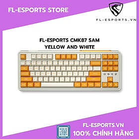 Mua Bàn phím cơ không dây FL-Esports CMK87 Yellow White Kailh Box Switch - Hàng chính  hãng