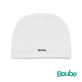 Set phụ kiện nón, bao tay, bao chân màu trắng cho bé sơ sinh Boube, Vải Cotton Organic thoáng mát - Size Newborn